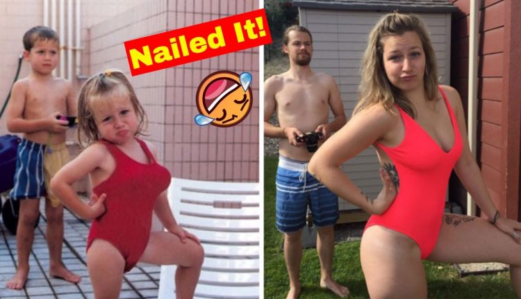 100 Times People Absolutely Nailed Their Family Photo Recreations