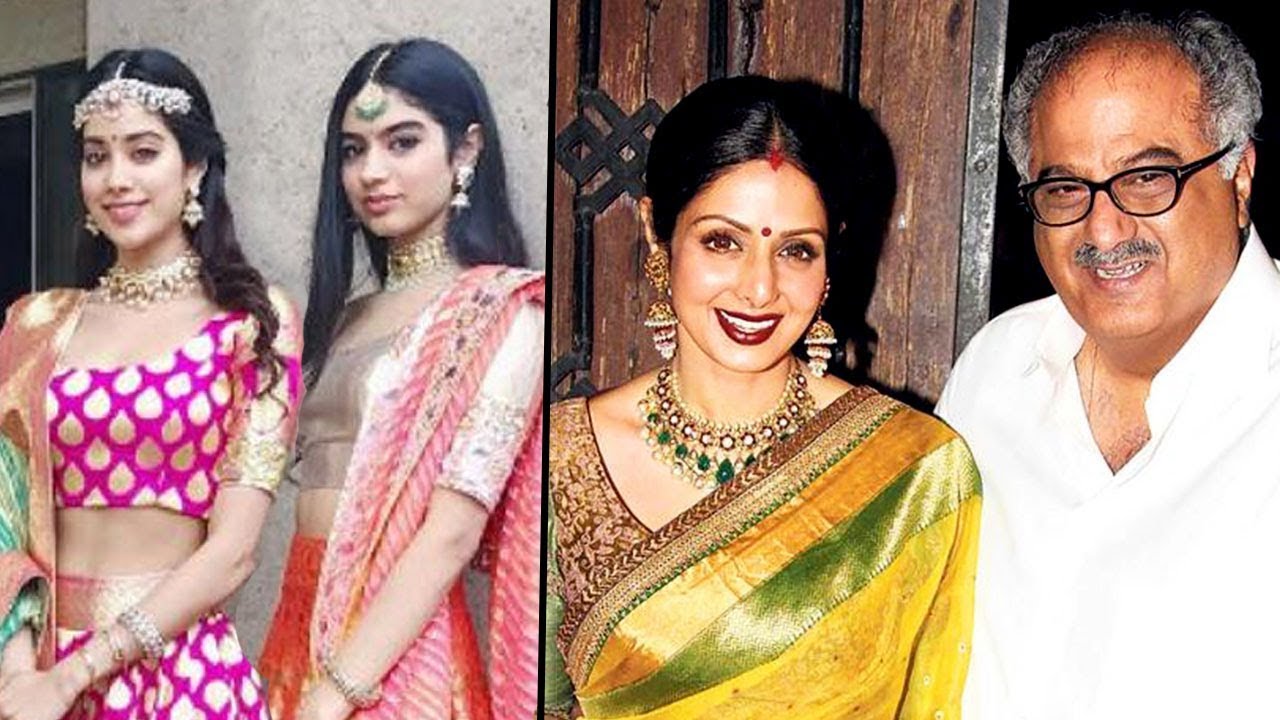 Sridevi Family Photos With Daughters, Husband Boney Kapoor, Parents, Sister & Friends