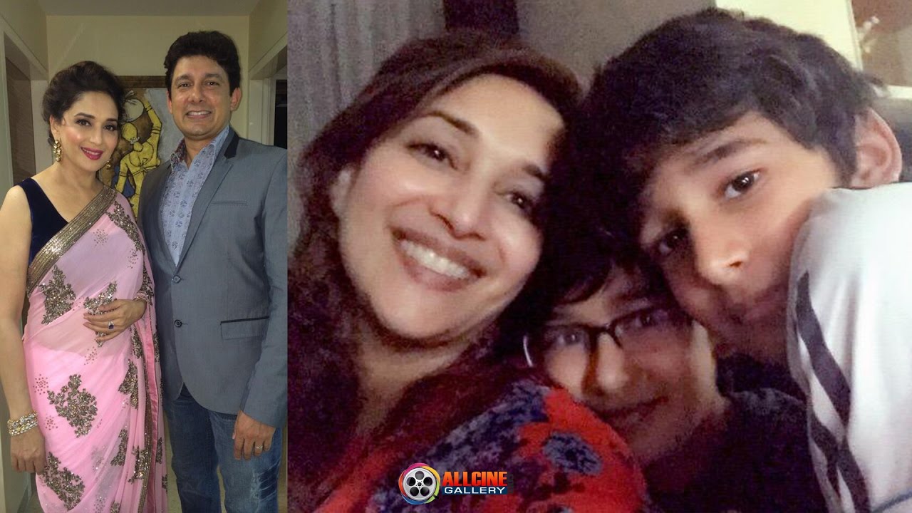 Actress Madhuri Dixit Family Photos with Husband, Sons Pics