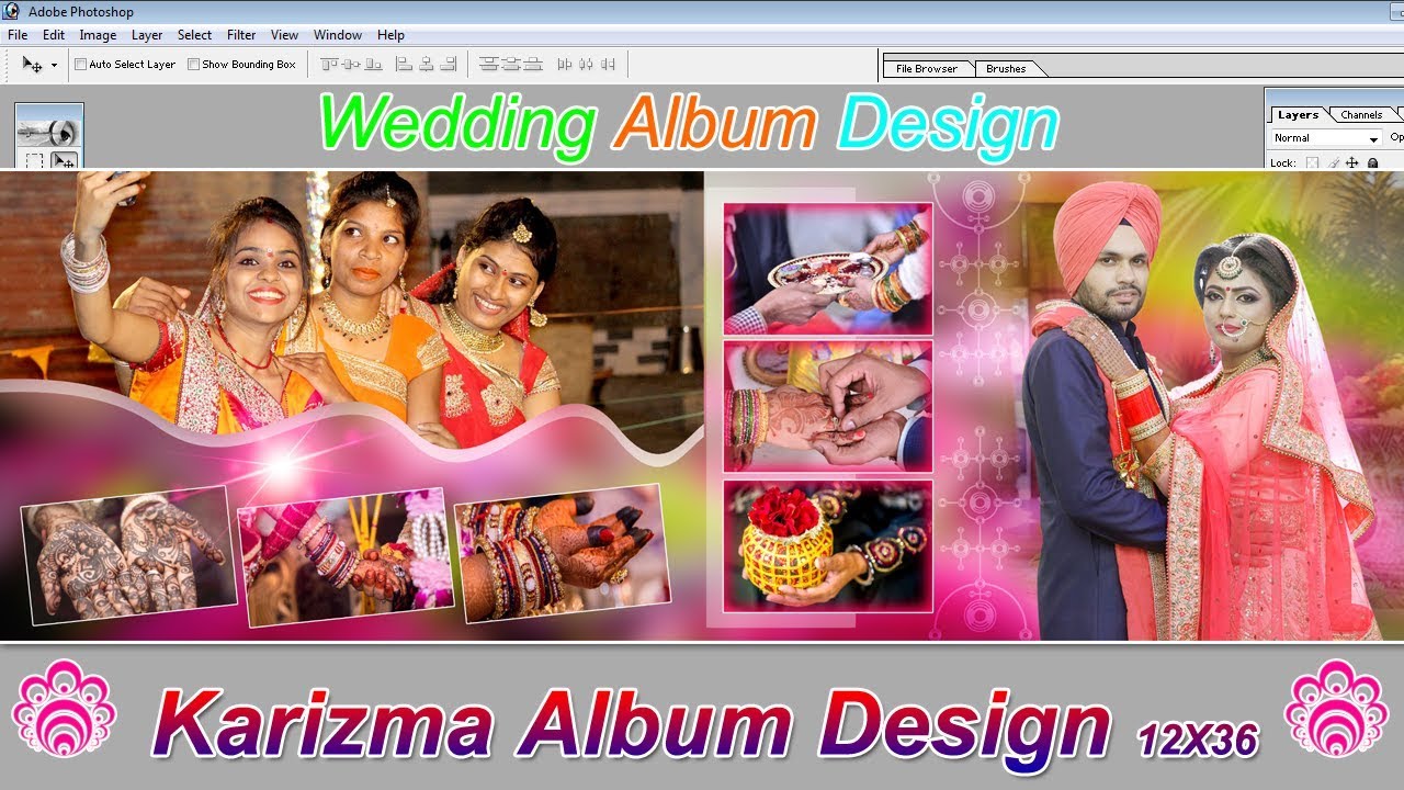 Karizma Album Design 12X36 | Wedding Album Design, Kaise Banaye