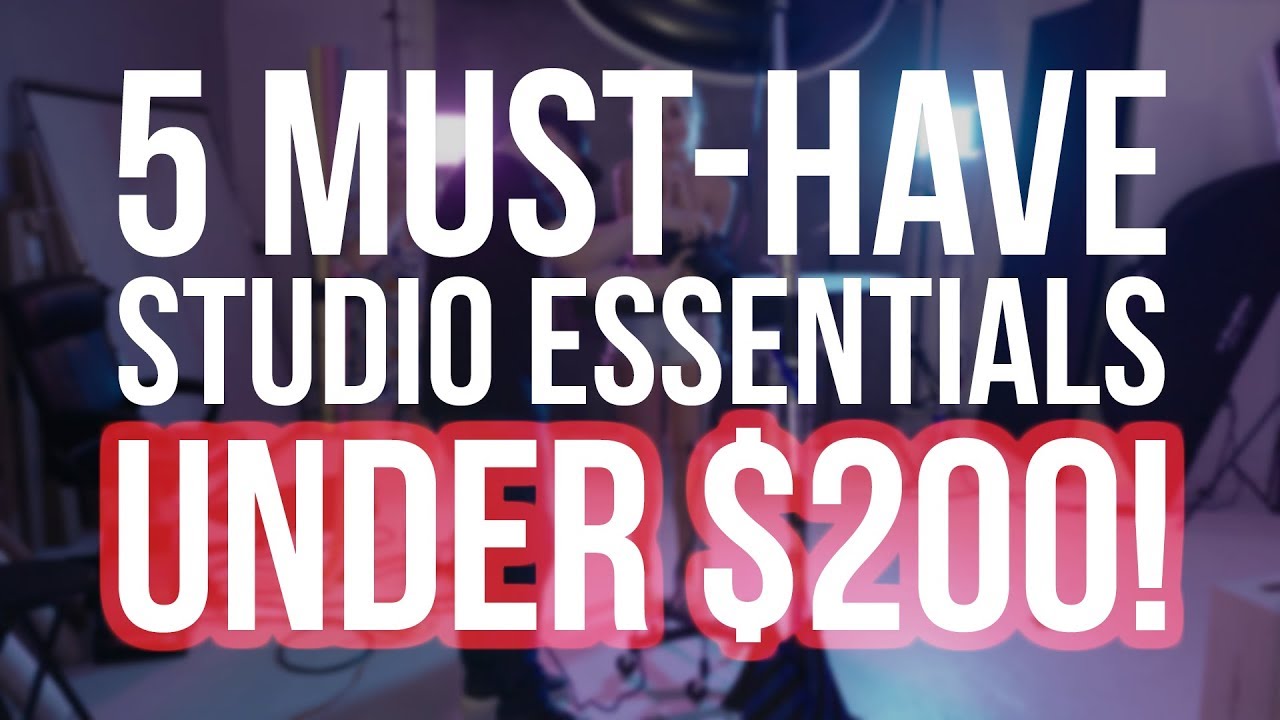5 Must Have Photo Studio Essentials Under $200!