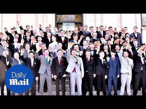 High school photo show dozens of students giving a 'Nazi salute'