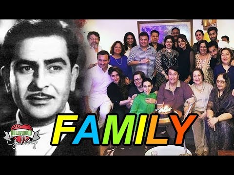 Raj Kapoor Family With Parents, Wife, Son, Daughter, Grandchildren and Brother Photos