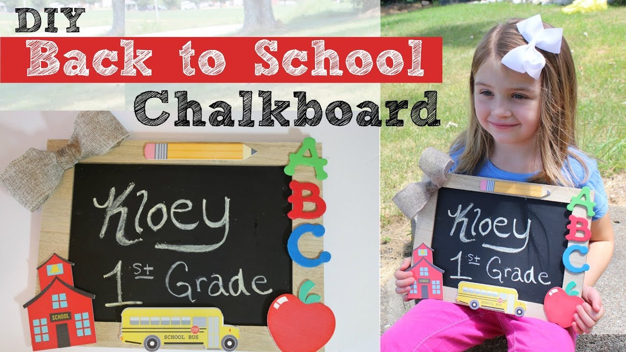 First Day Of School Sign | DIY School Photo Prop | DIY Back To School Chalkboard