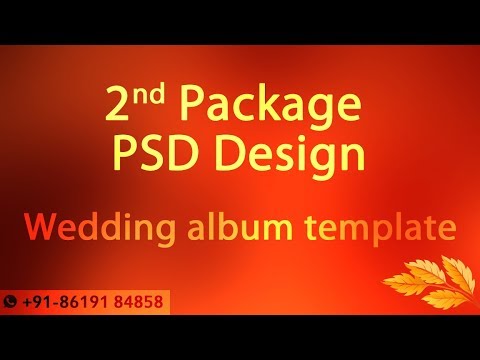 Wedding album psd design template 12x36