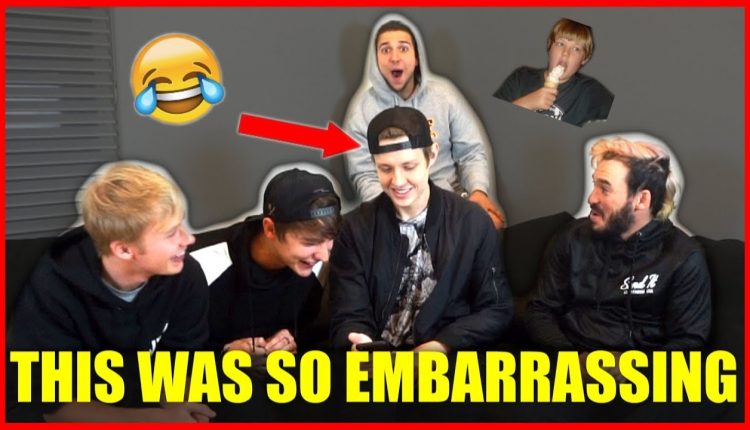 SHOWING MY ROOMMATES MY CRINGEY MIDDLE SCHOOL PHOTOS!!! (I Got Roasted)