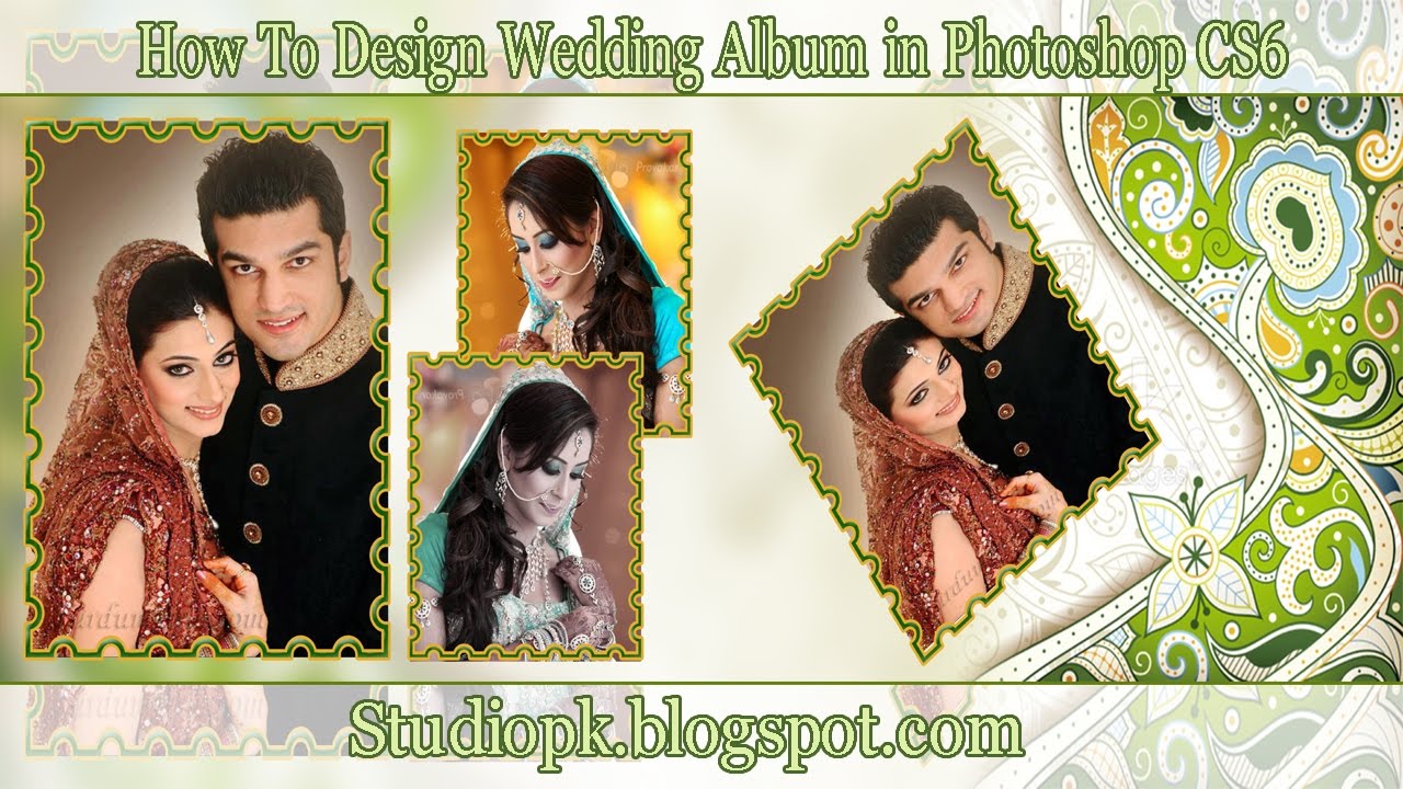 How To Design Wedding Album in Photoshop CS6 | The First Beginning Photoshop Tutorial