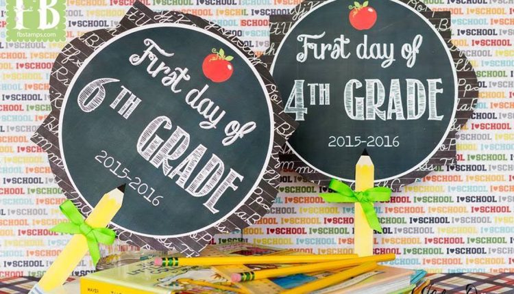First Day of School Signs/Props for Back to School Pictures