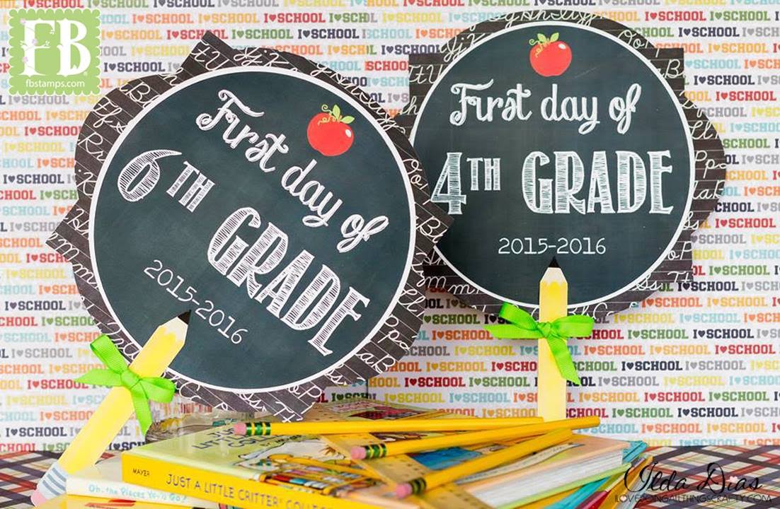 First Day of School Signs/Props for Back to School Pictures