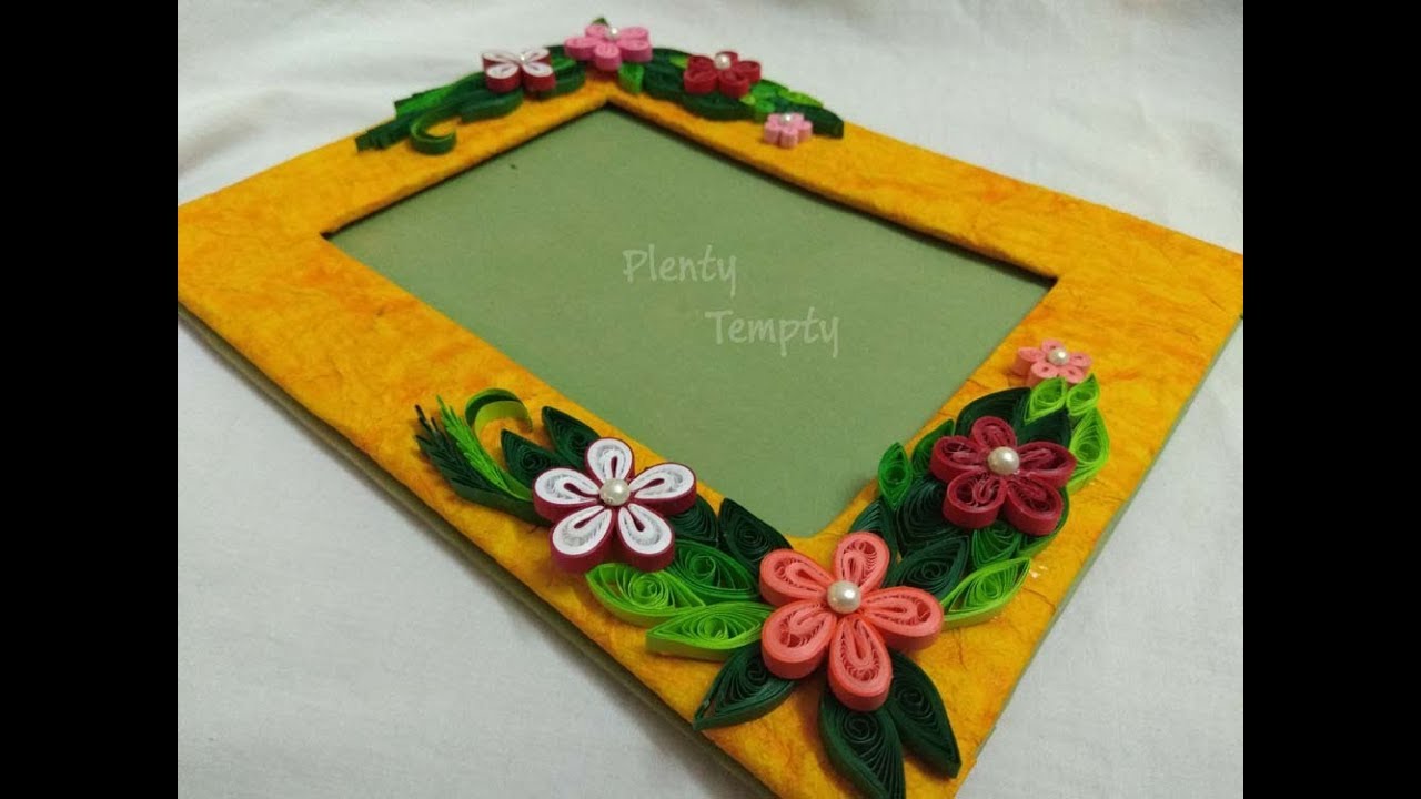 Handmade photo frame|Quilling art||Quilling photo frame|Paper quilling