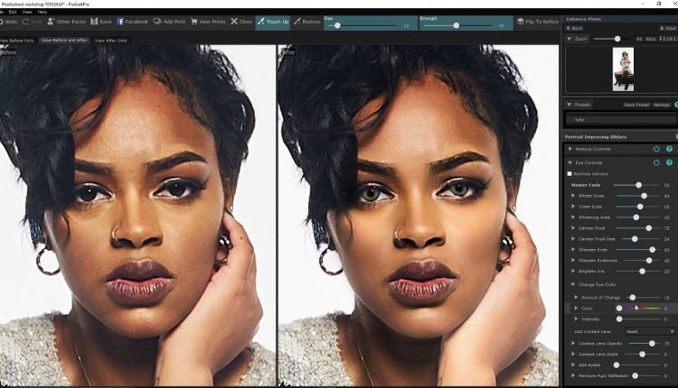 How to edit with Portrait Pro 15.