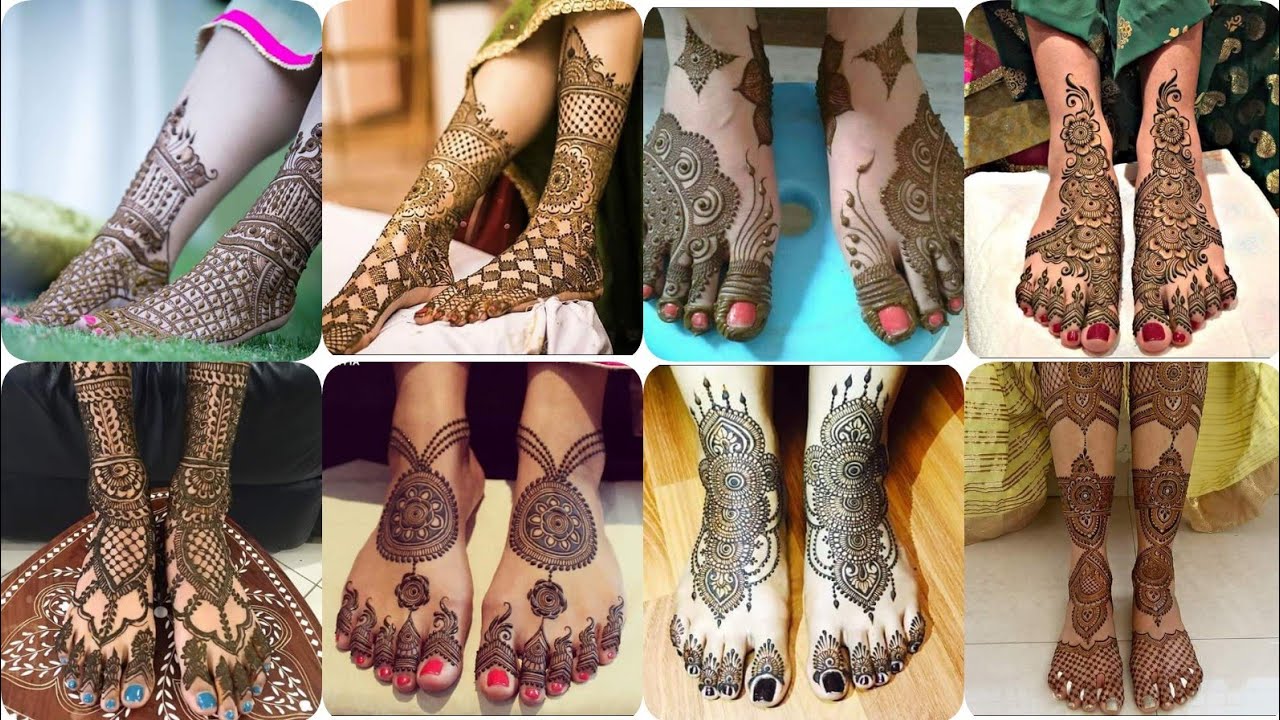 Mehndi designs -Bridal Mehndi photoshoot for feet