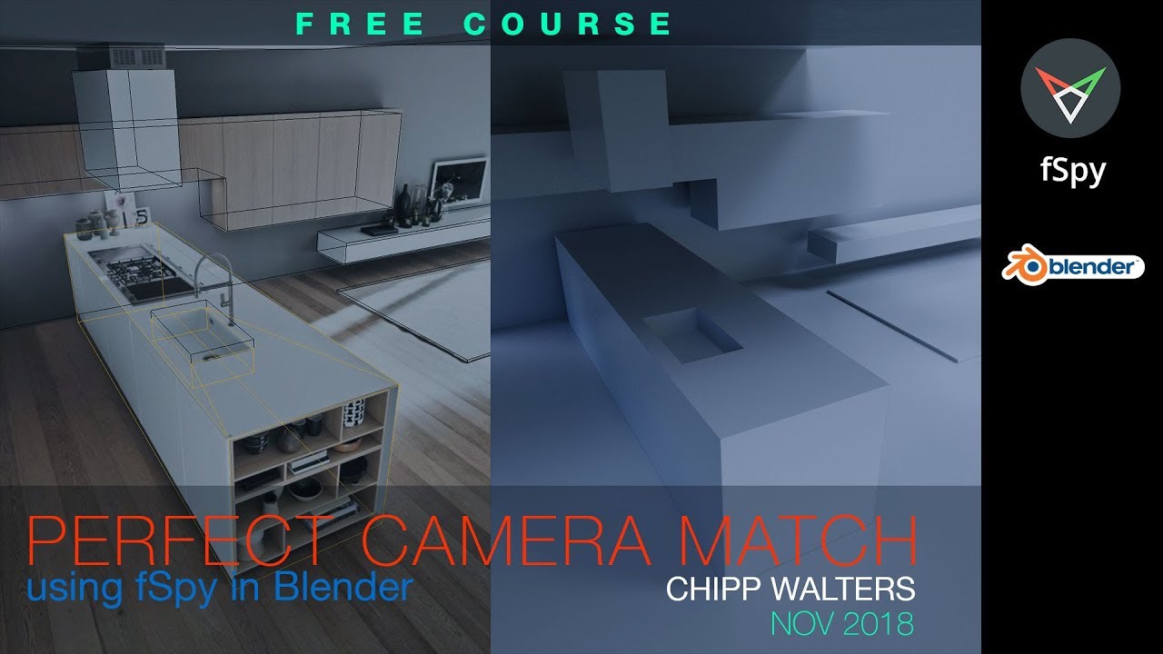 Perfect Photo and Camera Match with fSpy and Blender