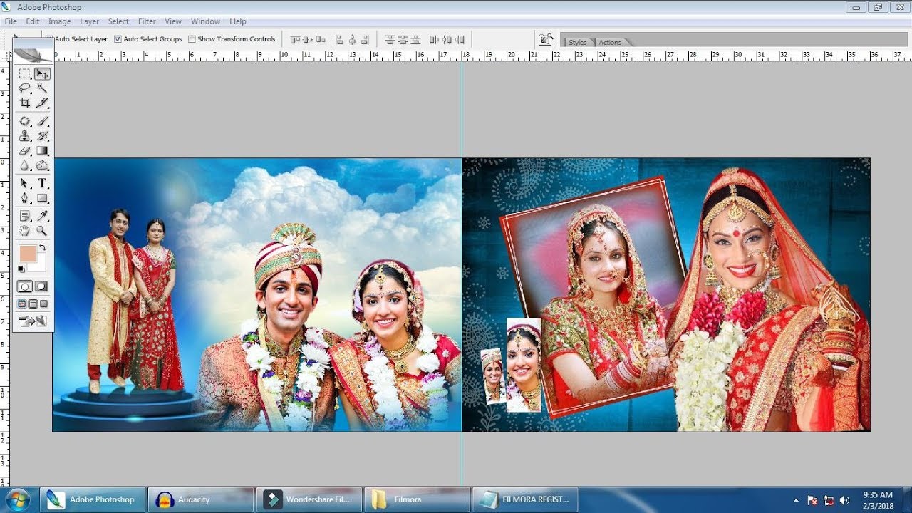 Wedding album design 12x36- by..free main sikho