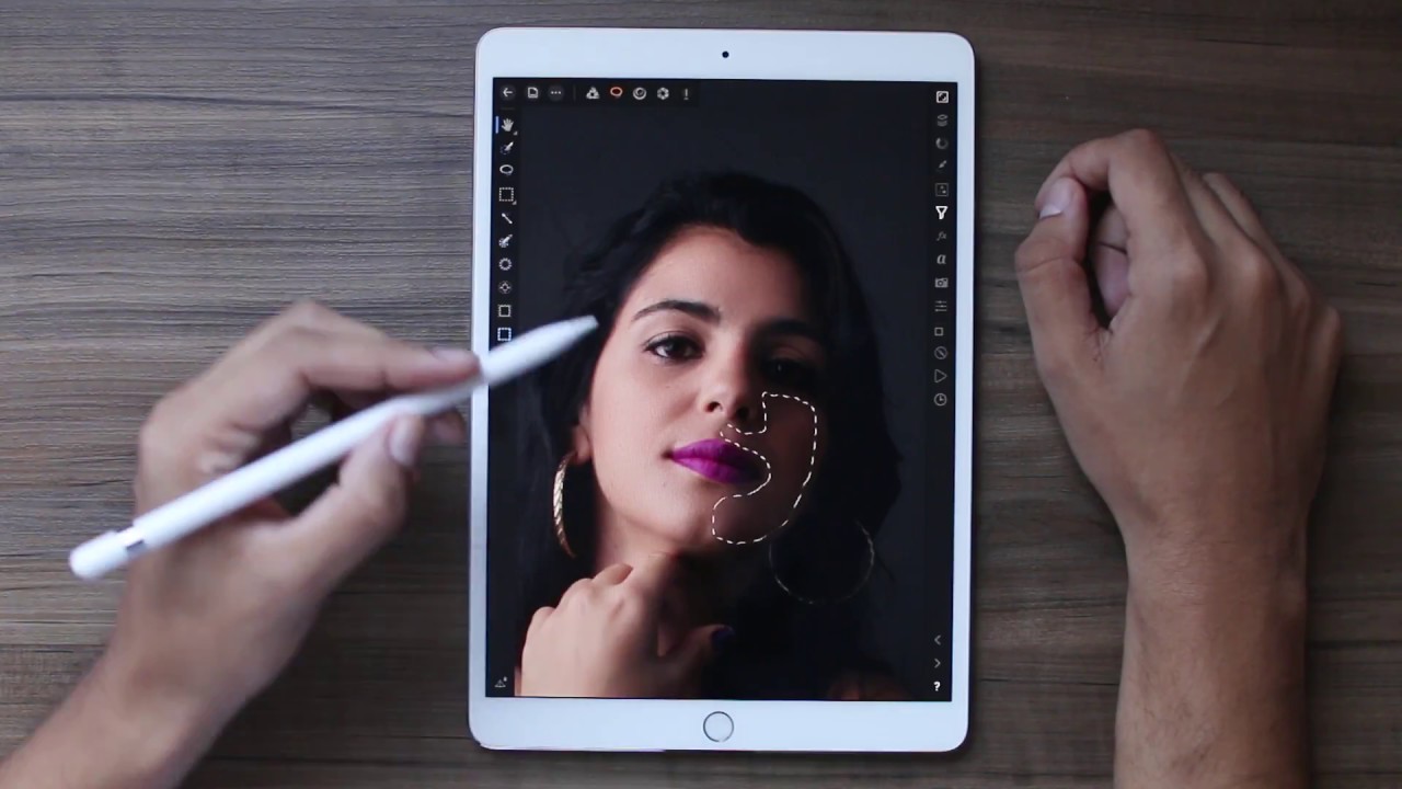 Studio Portrait - iPad Pro Retouch (Affinity Photo)