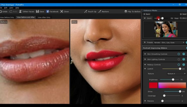 how to lips color change PortraitPro 15 8989895916