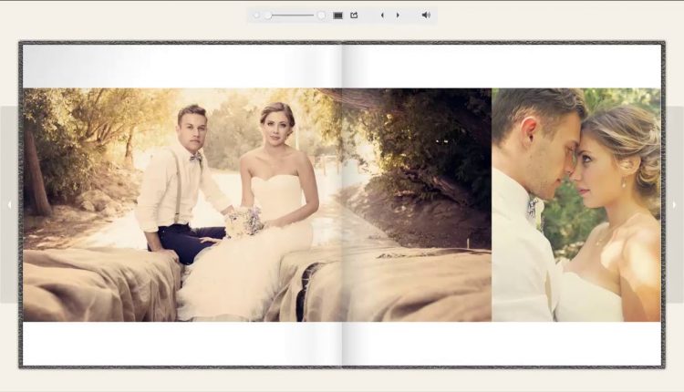 White Wedding Album Template 12x12