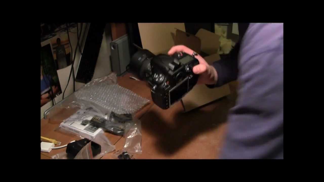 unboxing nikon d800 DSLR Full frame photo camera