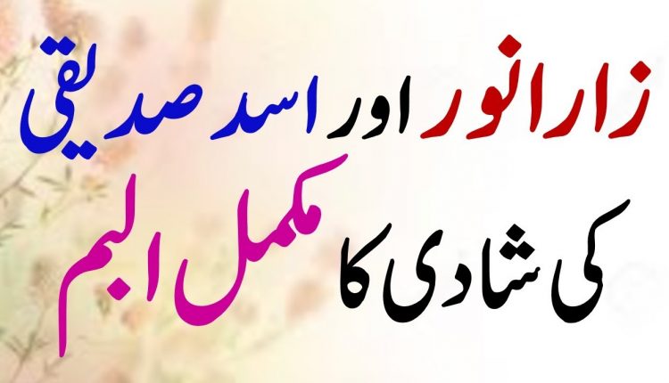 Zara Abbas and Asad Siddiqui Complete Wedding Album