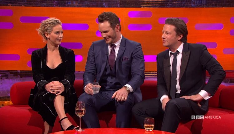 Jennifer Lawrence, Chris Pratt & Jamie Oliver Share High School Photos - The Graham Norton Show