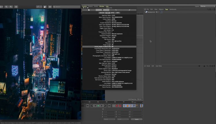 Photo Camera Animation | C4D Camera Projection Mapping Technique Tutorial