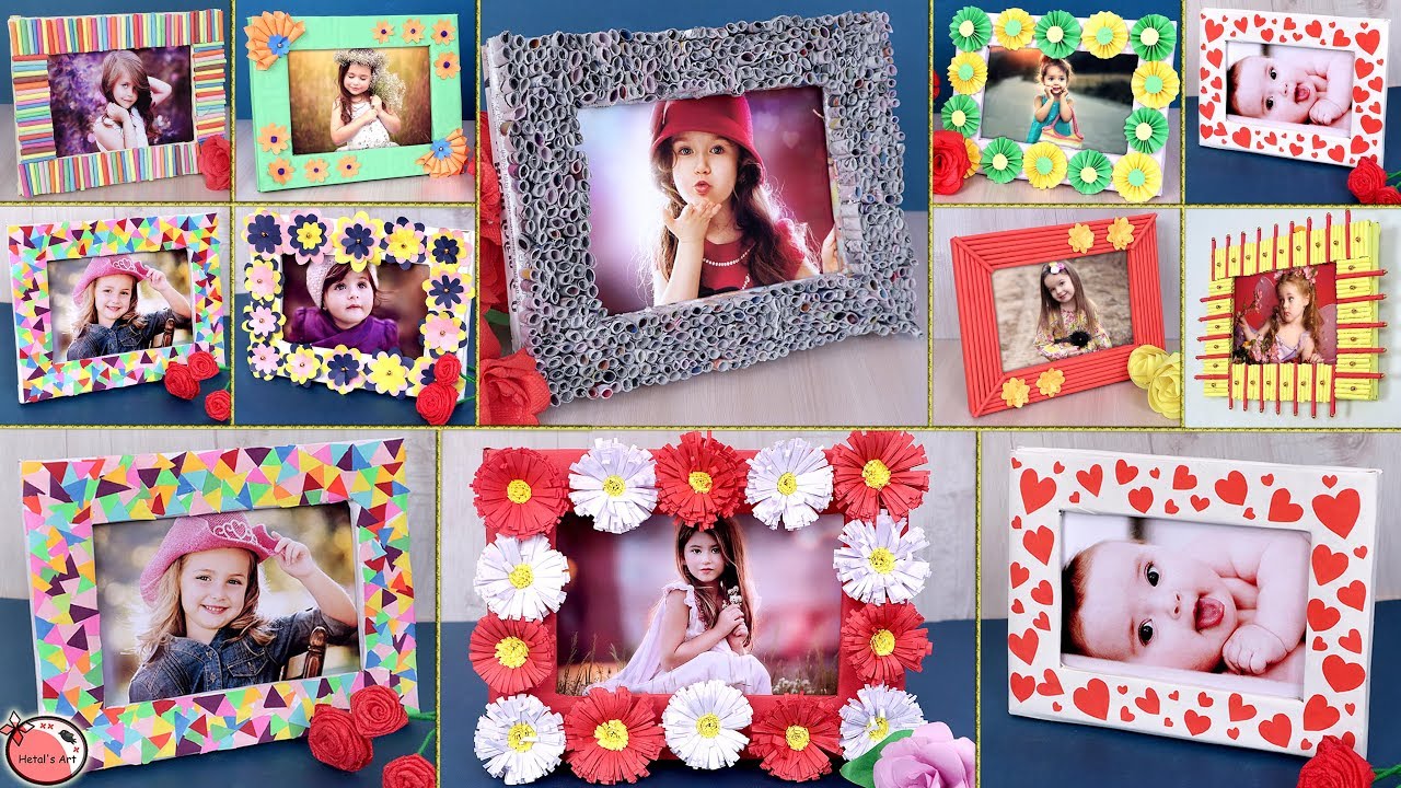 10 Creative DIY Photo Frame Idea !!! DIY School Projects