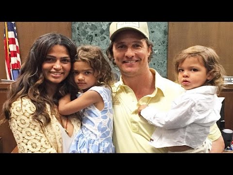 Matthew McConaughey's Wife, Camila Alves, Announces USA Citizenship with Adorable Family Photo!