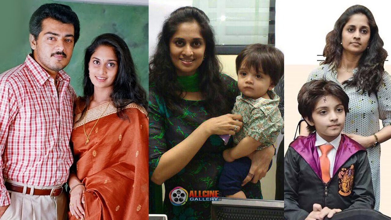 Actress Shalini Family Photos with Husband Ajith, Daughter, Son Images