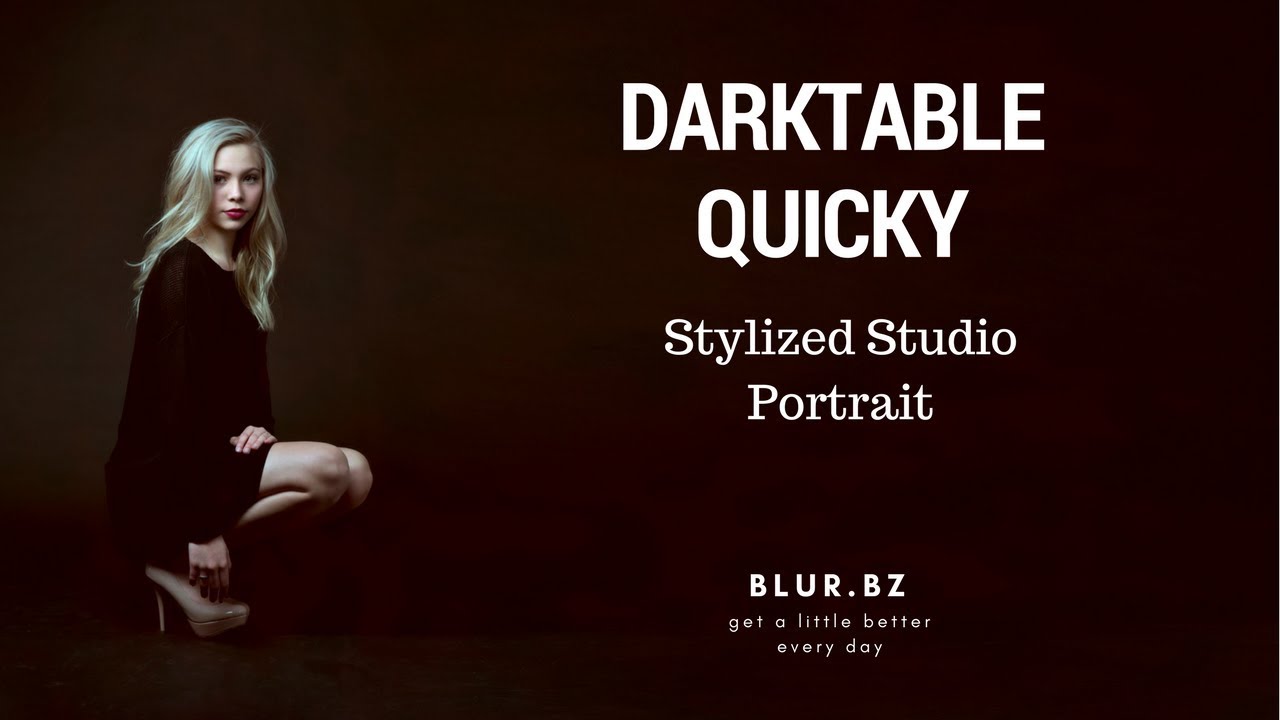 Darktable Tutorial :: Gimp & Portrait Pro too!  Weekly Quick Edit
