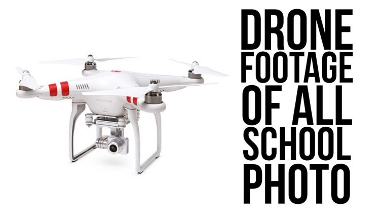 Drone Footage of All School Photo