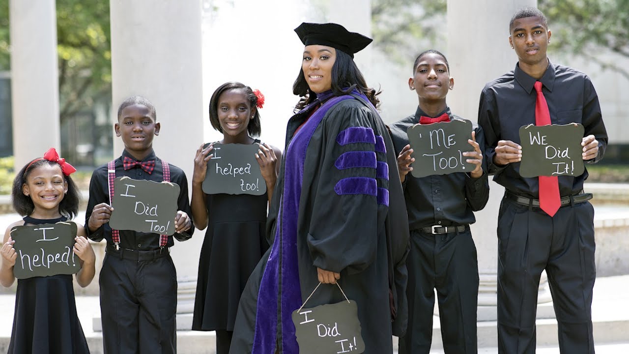 Why Single Mom Included Her Five Children In Law School Graduation Photos