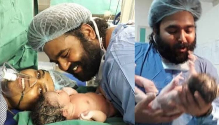 Raghu Master Singer Pranavi  Blessed with Baby Girl Family photos