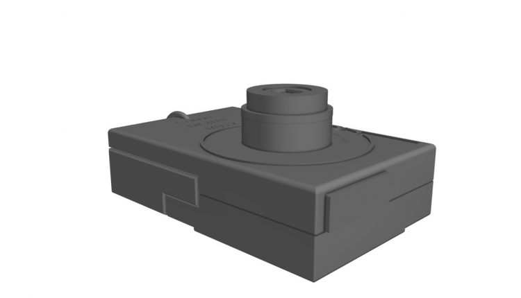 Canon Digital Ixus 2 Photo Camera CAD 3D Model