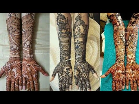 Unique bridal mehndi Design ideas/beautiful dulhan portrait mehndi ...