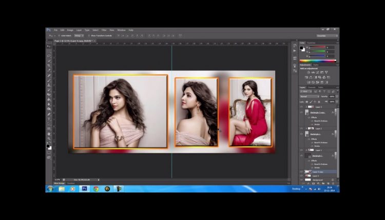 photoshop wedding album template tutorial