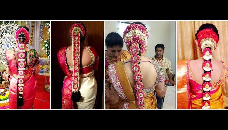 Latest Bridal Pelli Poola jada with flowers