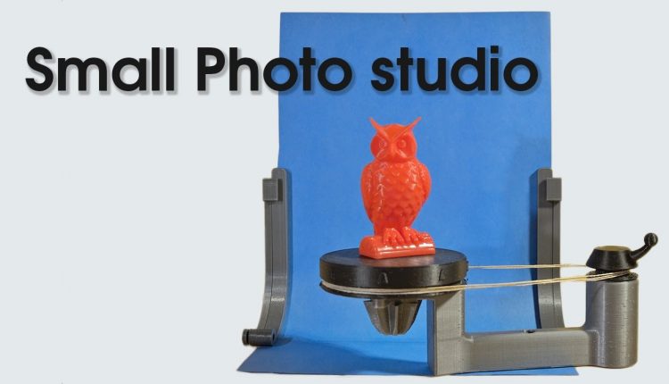 Small photo studio - turntable and keying background