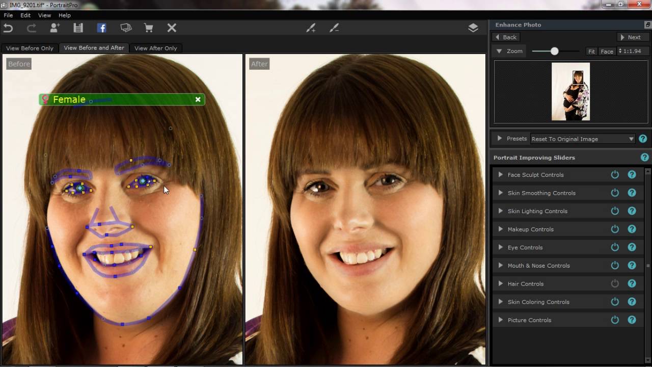 UK Tutorial - Photoshop Make up using Portrait Pro 15 Studio