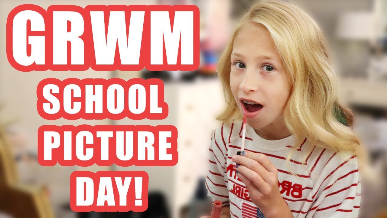 GRWM School Picture Day with Natural hair (funny stay at home mom)