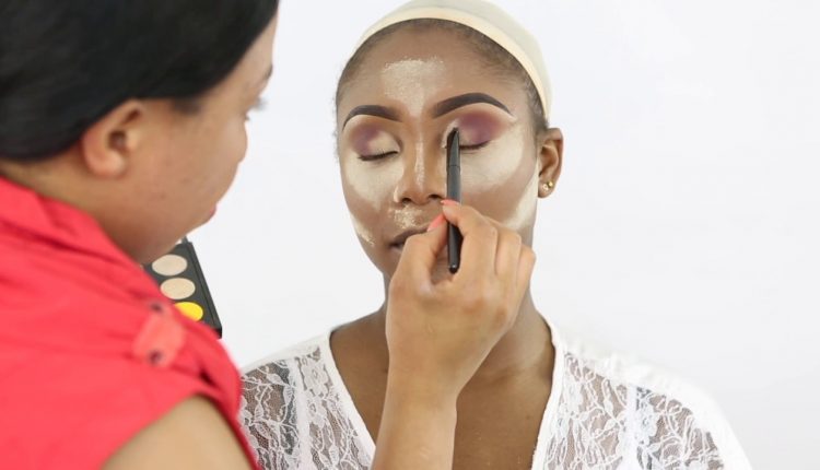 BRIDAL  MAKEUP AND HAIR |NIGERIAN WEDDING|DARK SKIN BRIDE   EP2