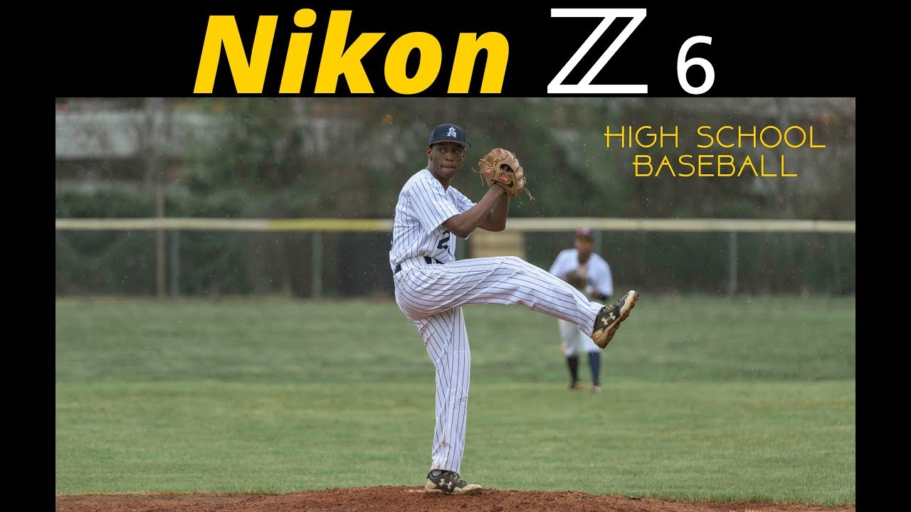 Nikon Z6 Baseball High School Sports Photography in the Rain