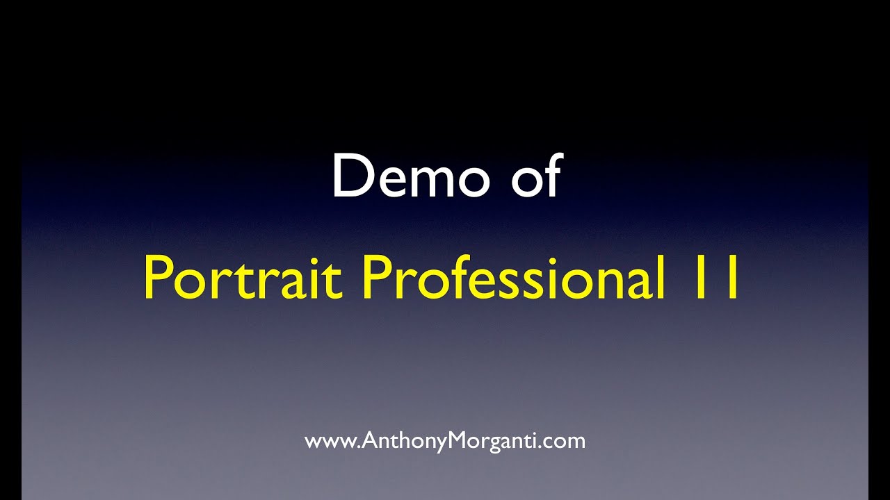 Demo Of Portrait Professional 11