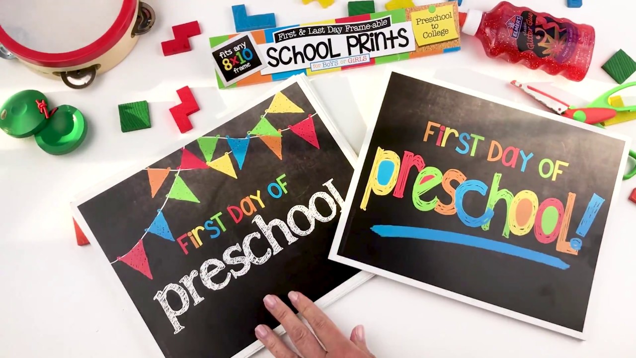 First Day & Last Day of School Photo Prop Signs
