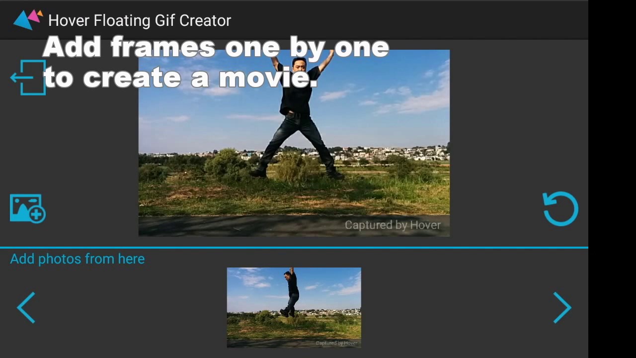 Hover Jumping Photo Camera, Tutorial of Floating Gif Creator 20170108