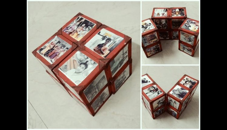 Cubes Photo album making ideas: complete tutorial by handmade cards ideas