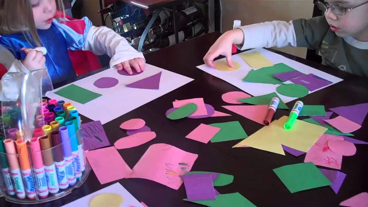 Pre-school Activity- Making Pictures Using Shapes