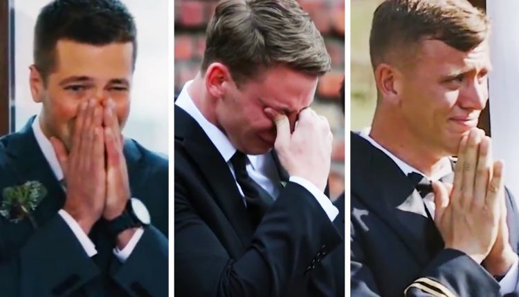 Emotional Grooms Cry When They See Their Lovely Brides