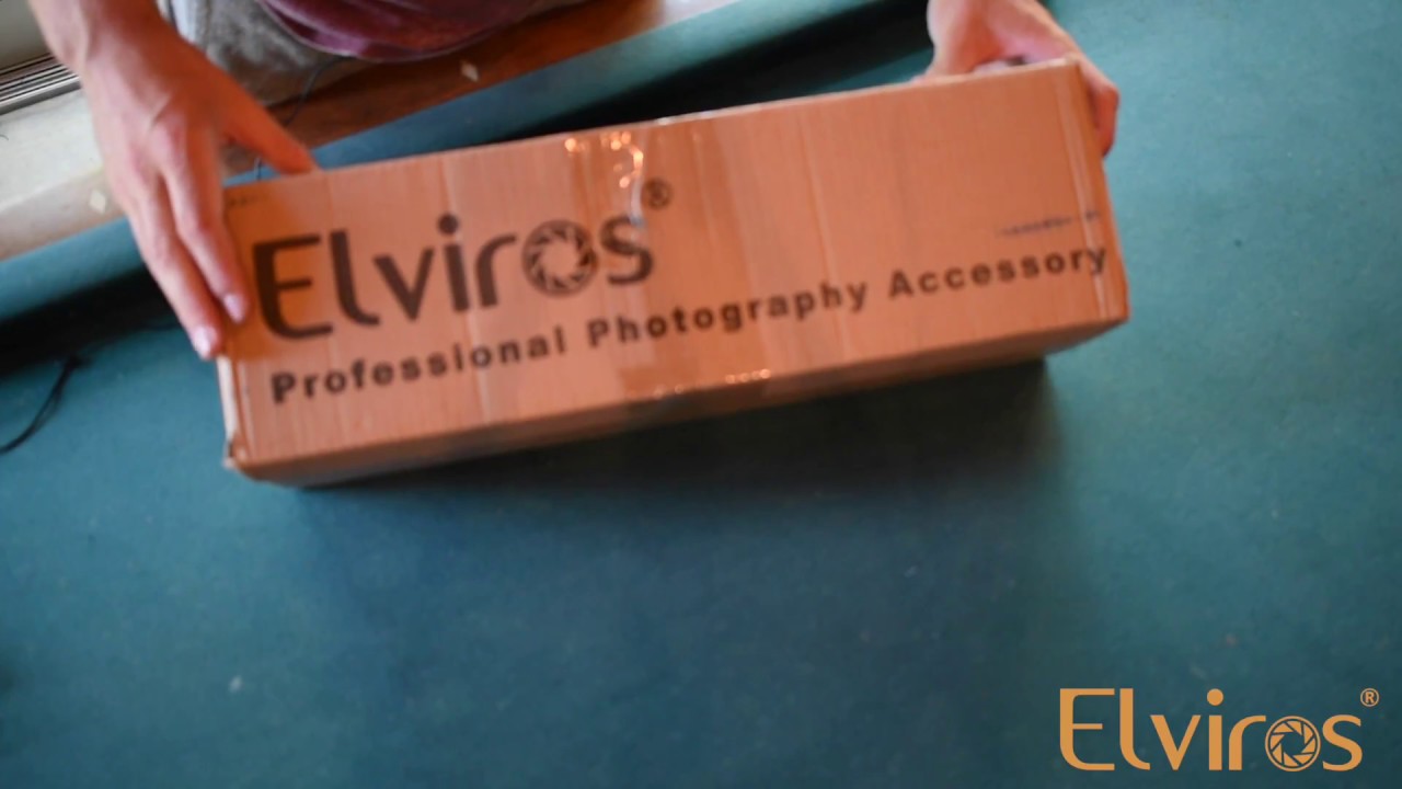 How to set up Elviros photo studio light box?