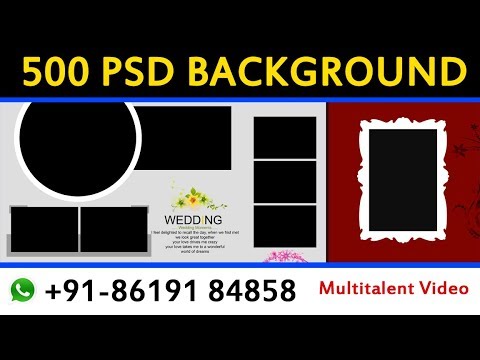 Top 500 PSD background wedding album design by multitalent video