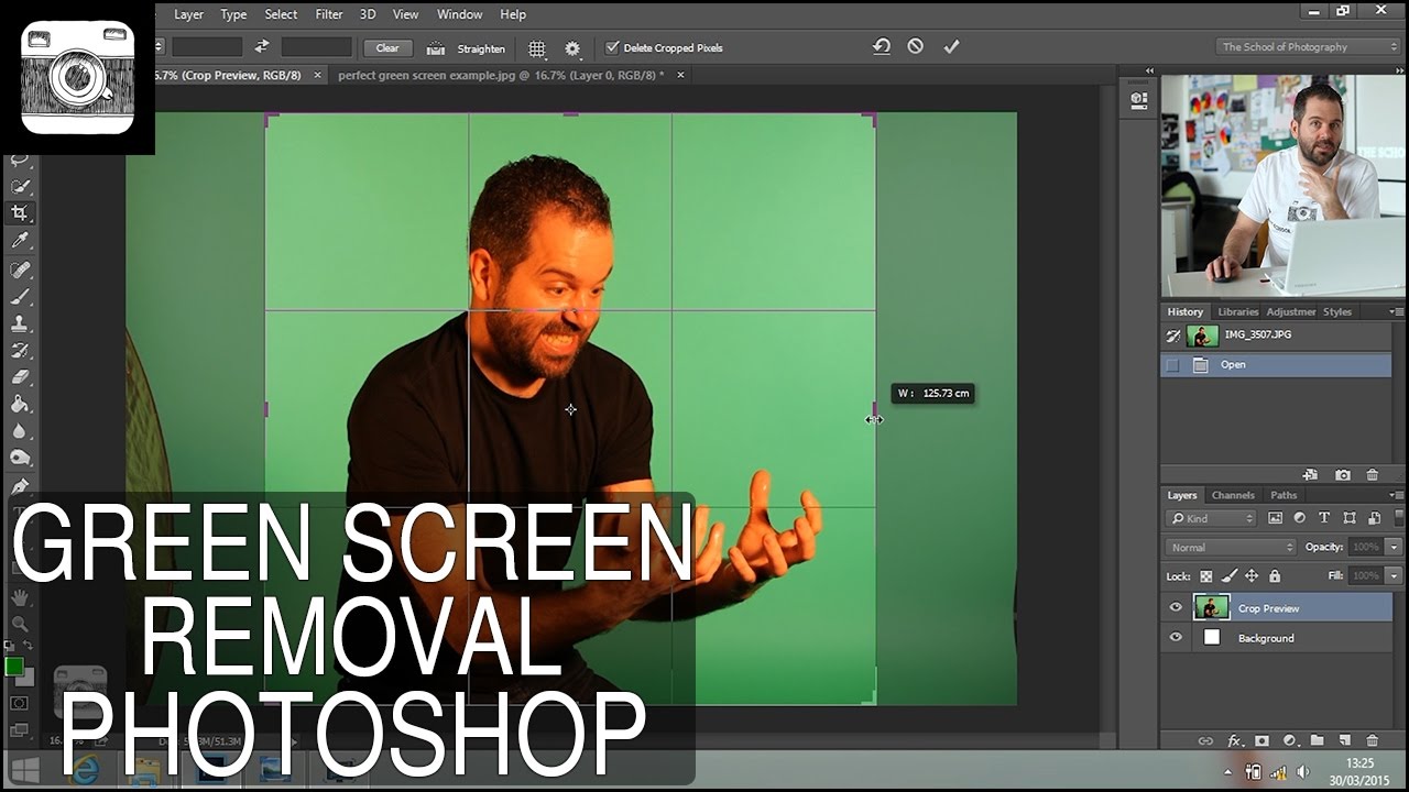 Green Screen Removal in Photoshop